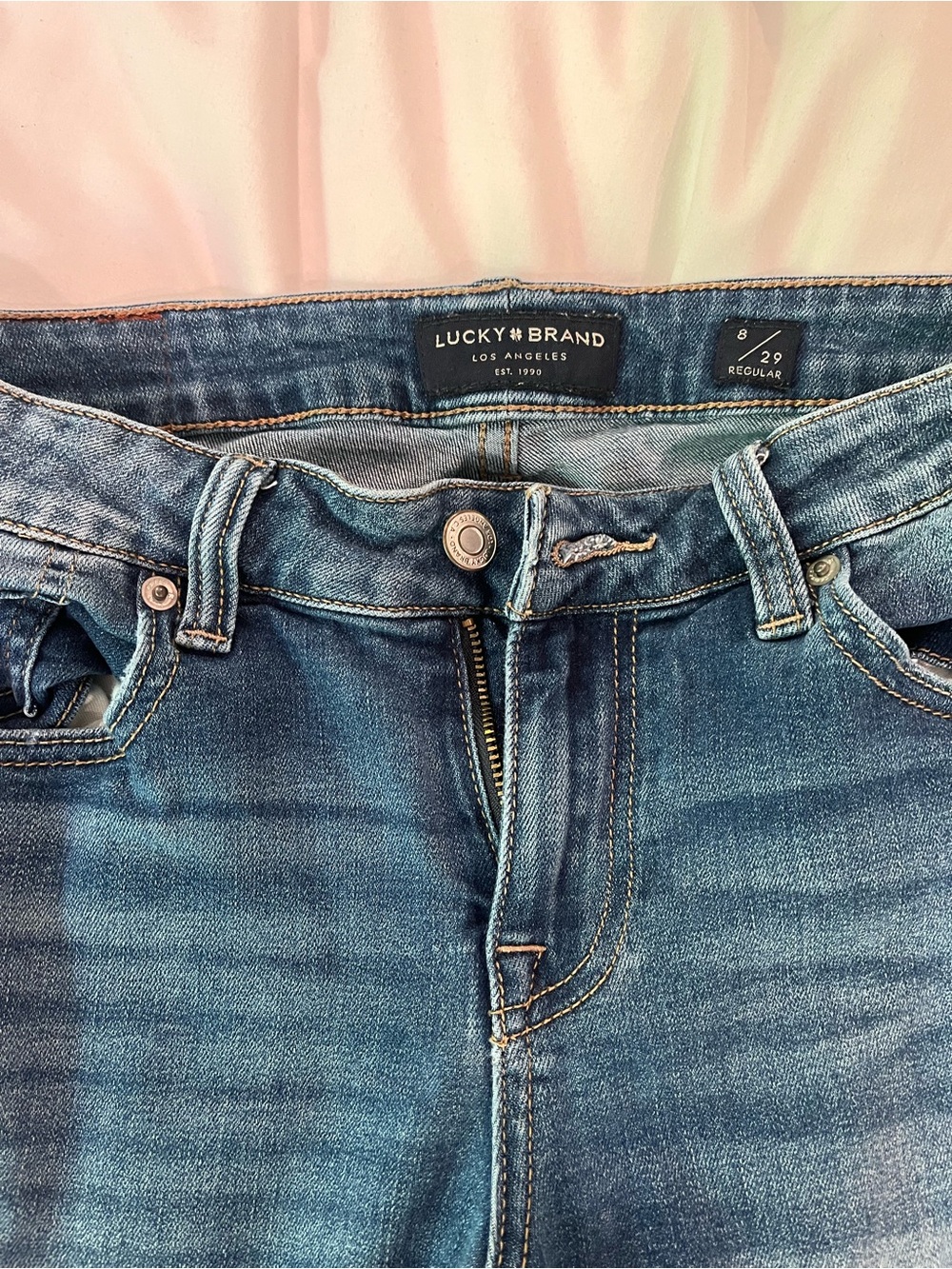 Lucky Brand High-Rise Women's Denim Jeans in Medium Blue